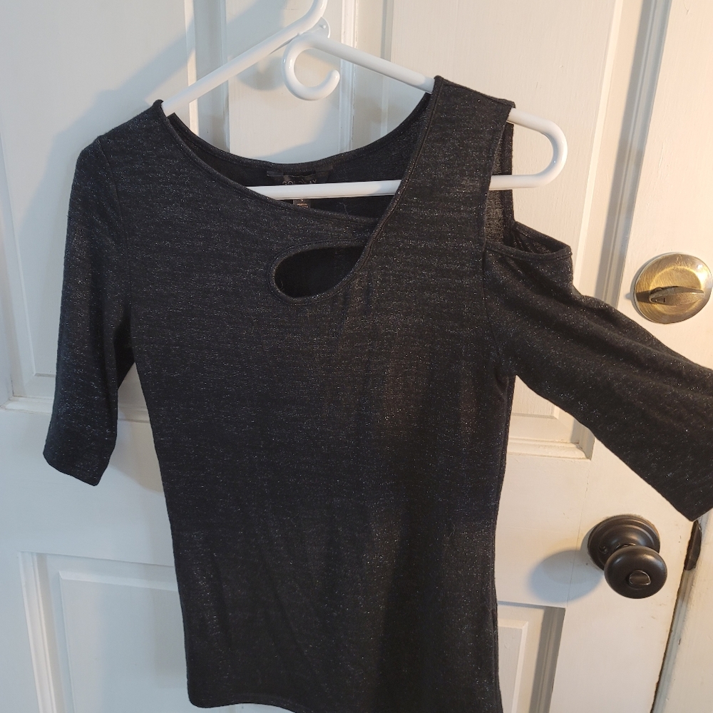 Black sparkly shirt